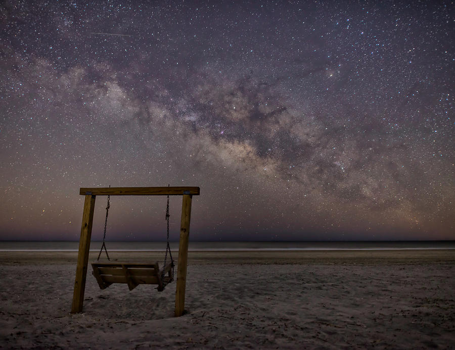 Milky Way over Tybee Island Photograph by Matt Hammerstein