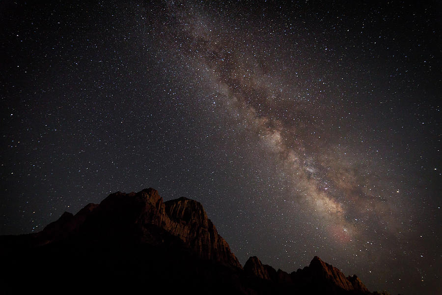 Milky Way Over Zion Photograph by David Watkins
