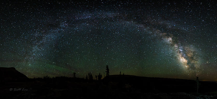 Milky Way Panorama Photograph by Scott Law