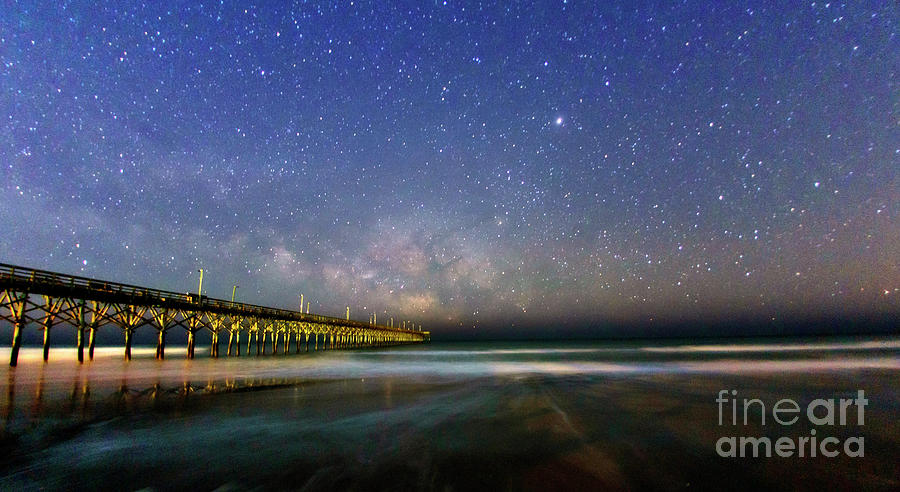 Milky Way Pier Photograph by DJA Images