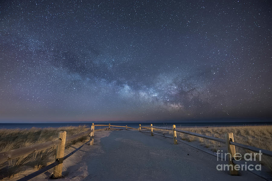 Milky Way Rising at Strathmere NJ Photograph by Michael Ver Sprill