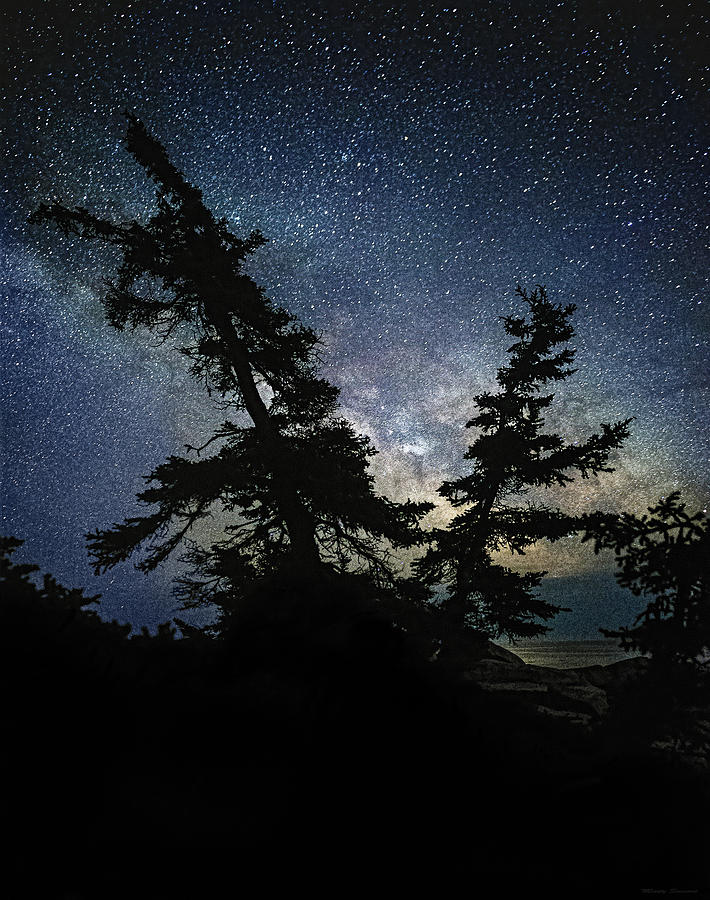 Acadia National Park Photograph - Milky Way Rising by Marty Saccone