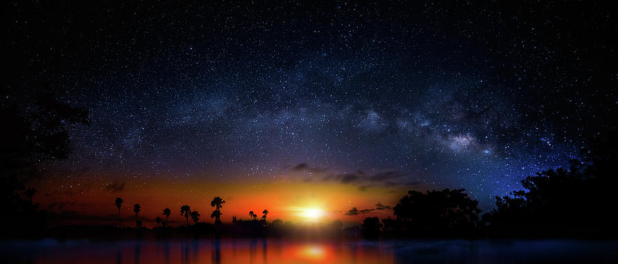 Milky Way Sunrise Photograph by Mark Andrew Thomas