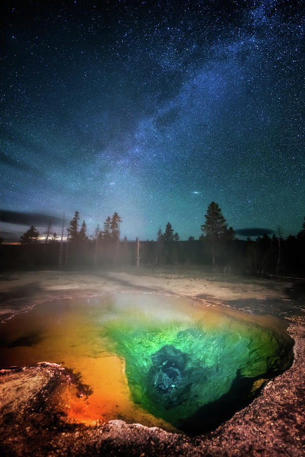 Milky Way Thermal Pool Photograph