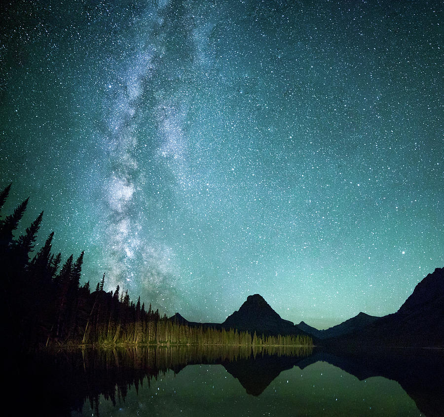 Tree Photograph - Milky Way // Two Medicine Lake, Glacier National Park by Nicholas Parker Tree Photograph - Milky Way // Two Medicine Lake, Glacier National Park by Nicholas Parker