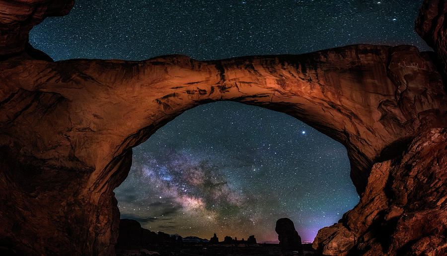 Milky Way Under the Arch Photograph by Michael Ash