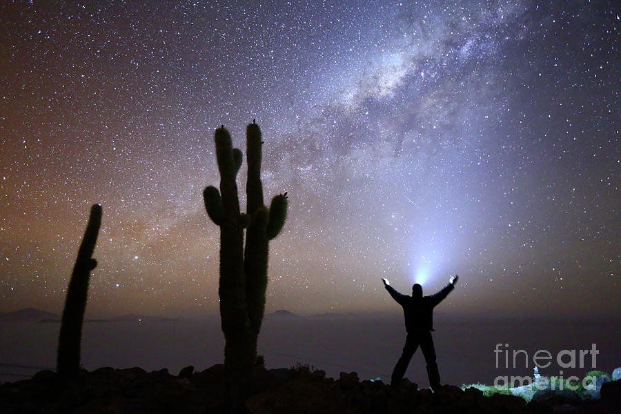 Milky Way Worship  Photograph by James Brunker