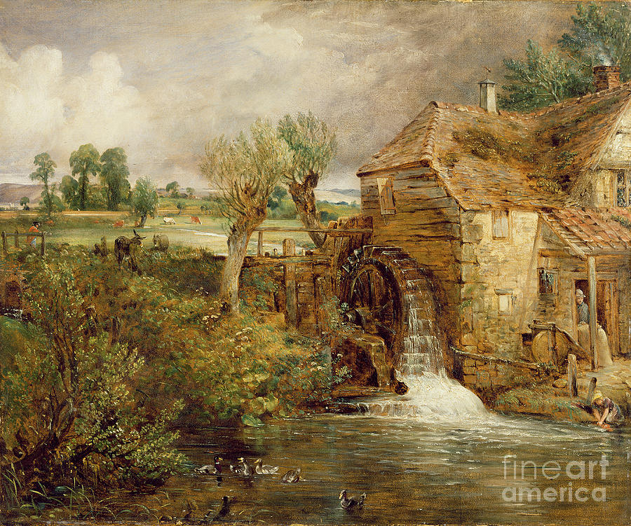 Duck Photograph - Mill at Gillingham - Dorset by John Constable