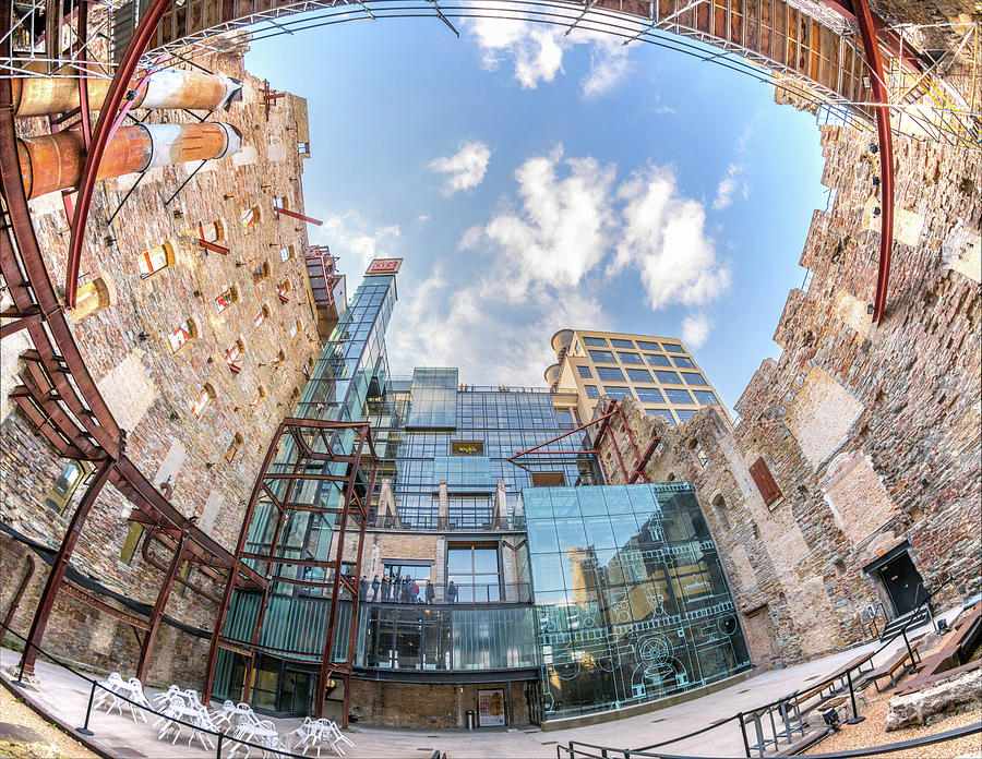 Mill City Museum wide angle view Photograph by Jim Hughes