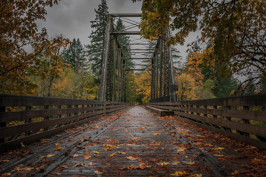 Mill City Railroad Pedestrian Bridge Photograph by Jeffrey Green