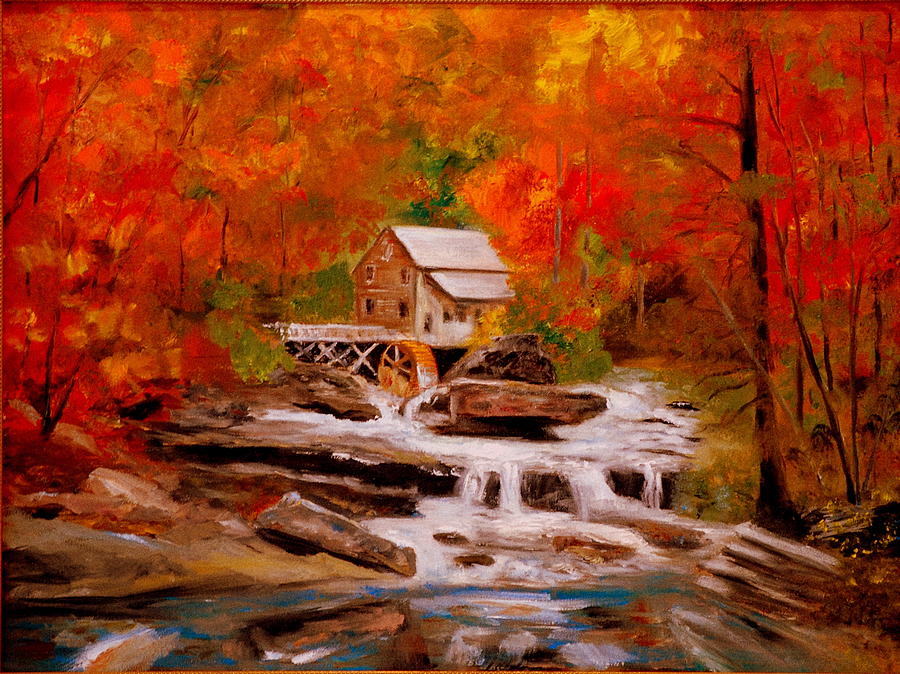 Mill Creek Painting by Phil Burton