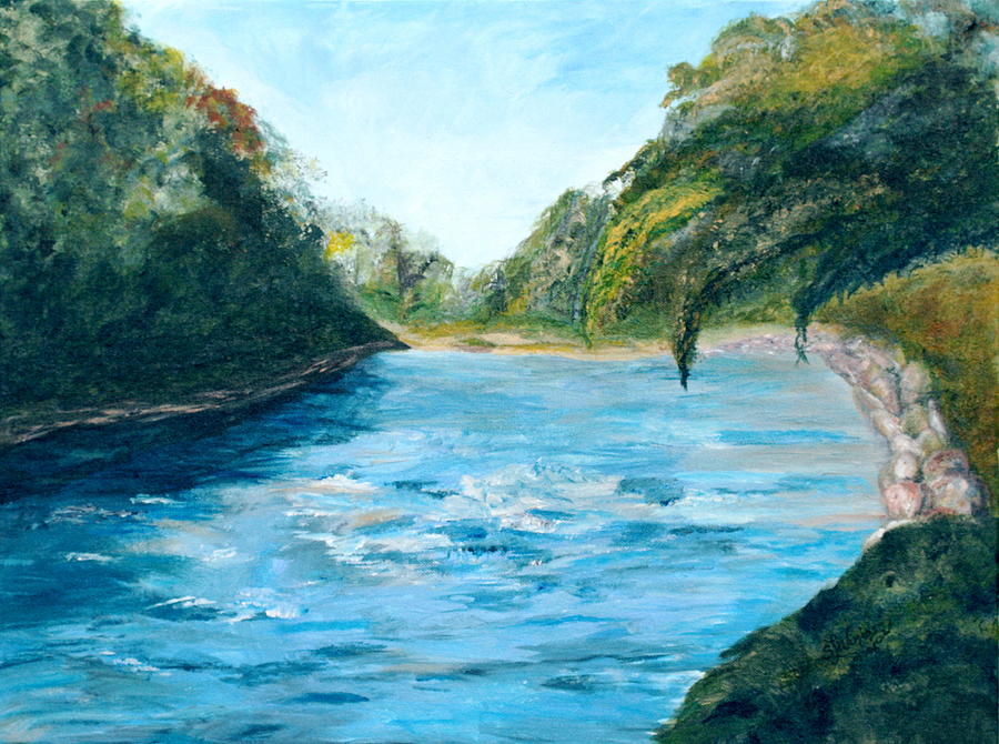 Nature Painting - Mill Creek by Sandra Winiasz