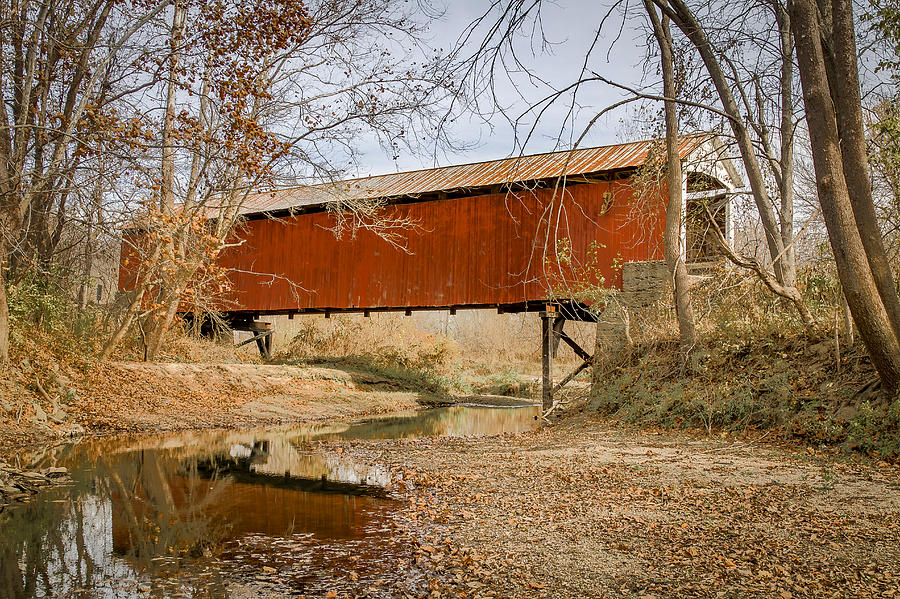 Mill Creek/Tow Path covered bridge Photograph by Jack R Perry