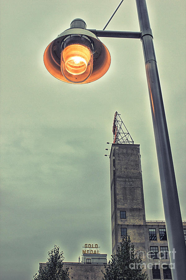 Mill District Lamplight Photograph by Becqi Sherman