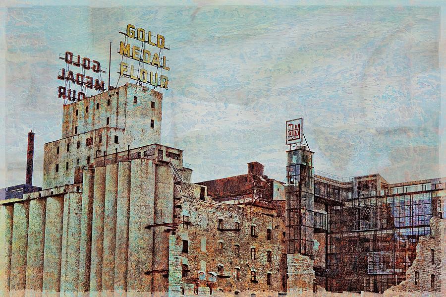 Mill District Minneapolis Digital Art by Susan Stone