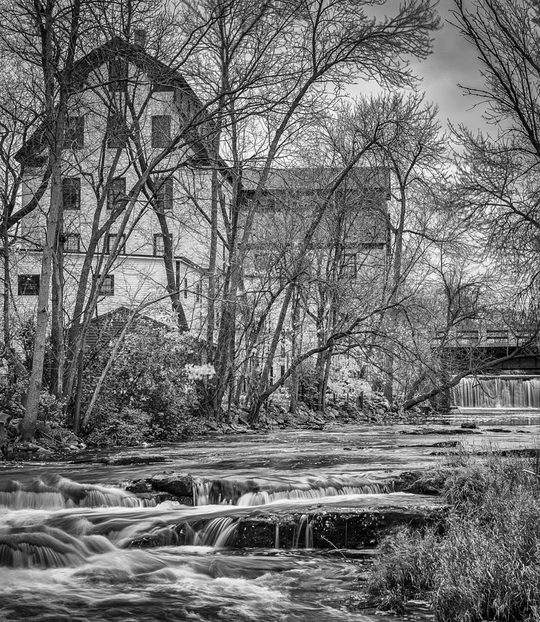 Mill Falls B/W Photograph by Jeffrey Ewig