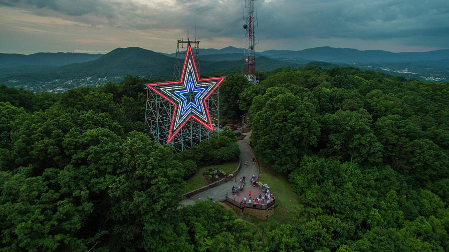 Mill Mountain RWB1 Photograph by Star City SkyCams