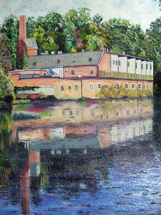Fall Painting - Mill Reflections by Richard Nowak