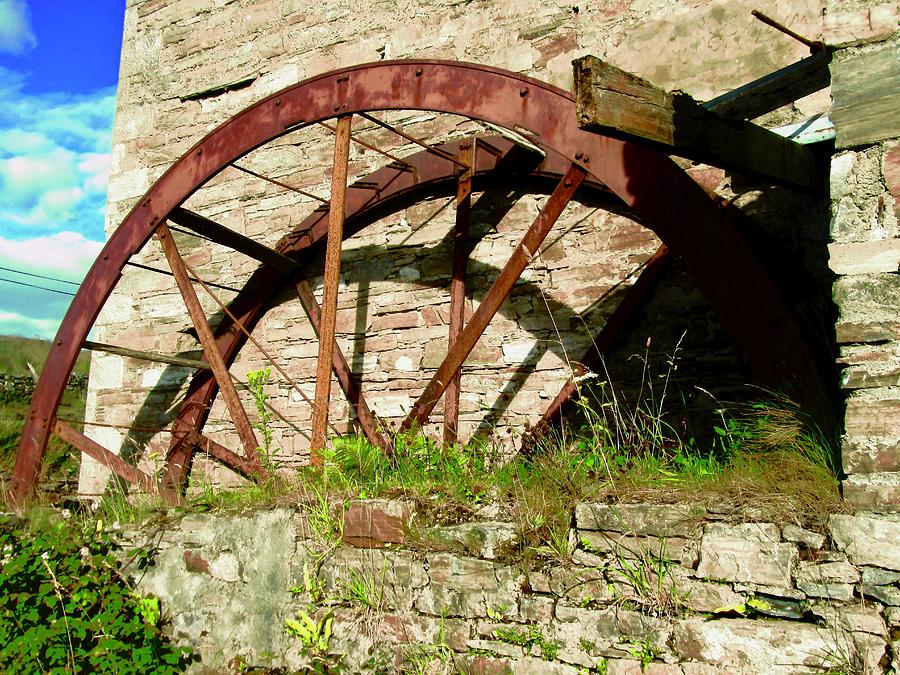 Mill Wheel at Corcreggans Mill Photograph by Stephanie Moore