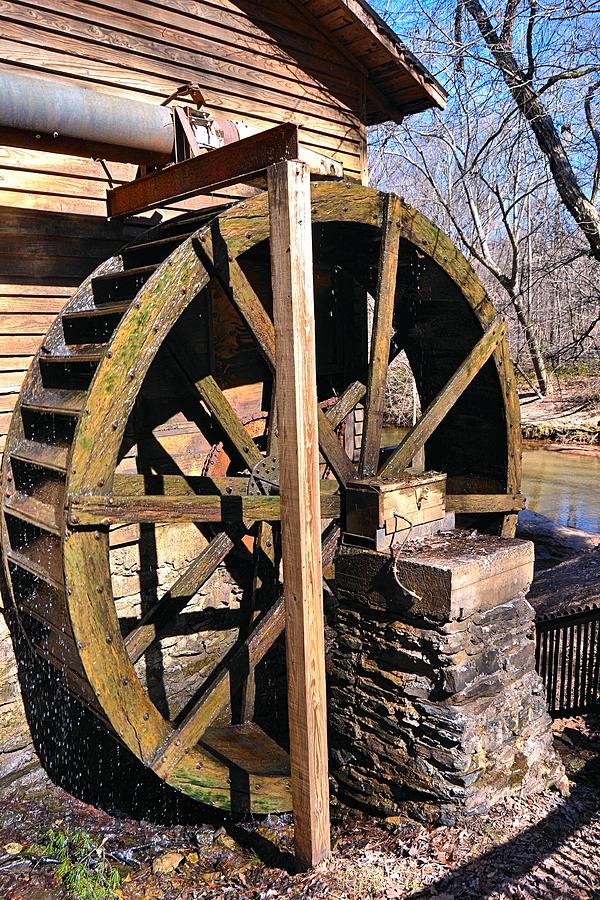 Architecture Photograph - Mill Wheel by James Potts