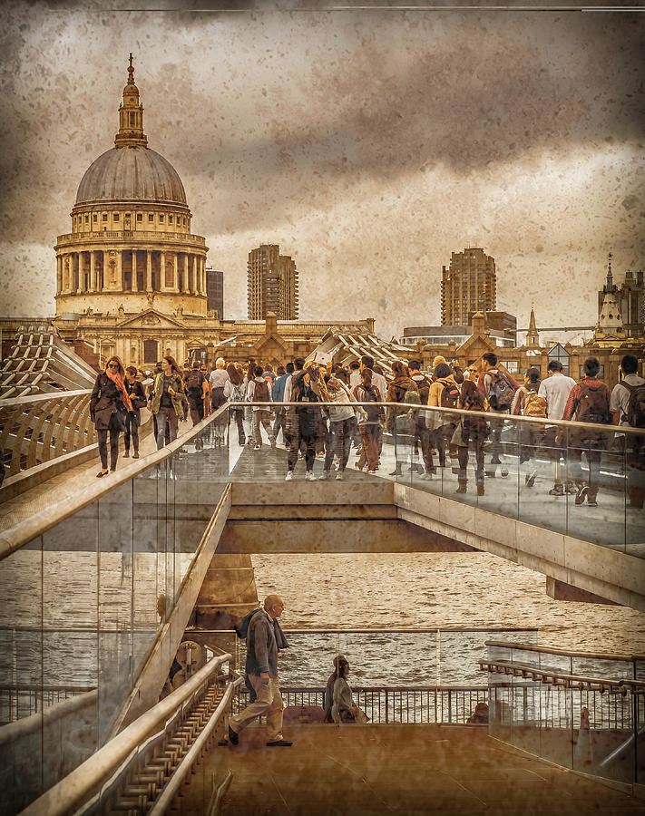 London, England - Millennium Bridge II Photograph by Mark Forte