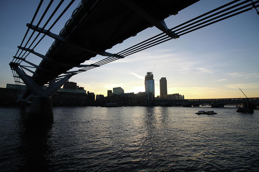 Millennium Bridge, London Photograph by Aidan Moran