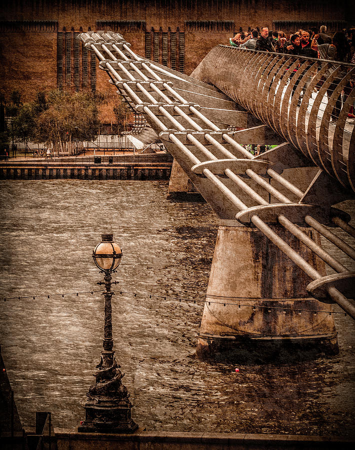 London, England - Millennium Bridge Photograph by Mark Forte