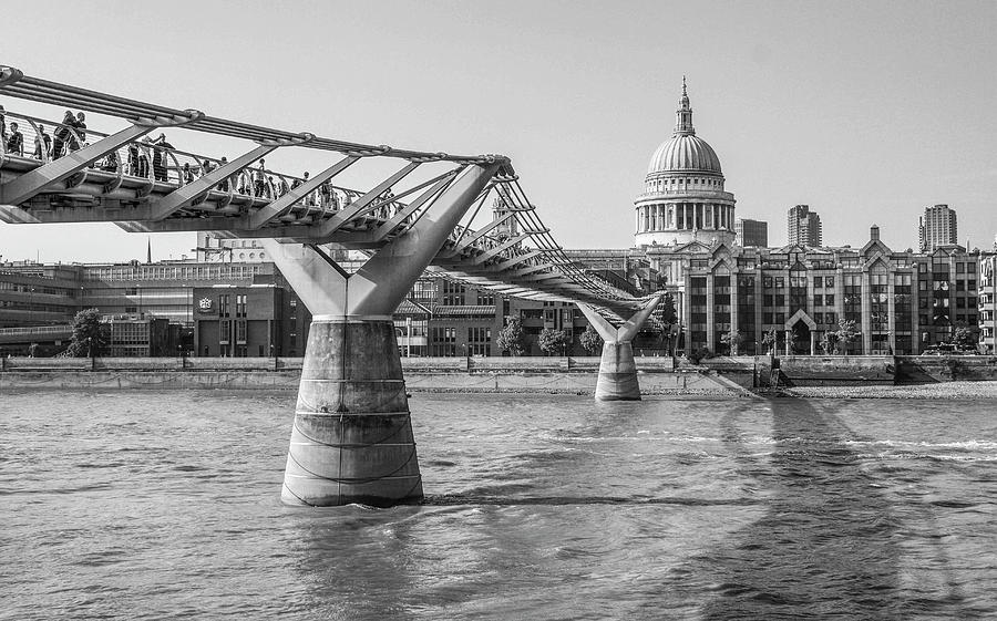 Millennium Footbridge, London Photograph by Venetia Featherstone-Witty