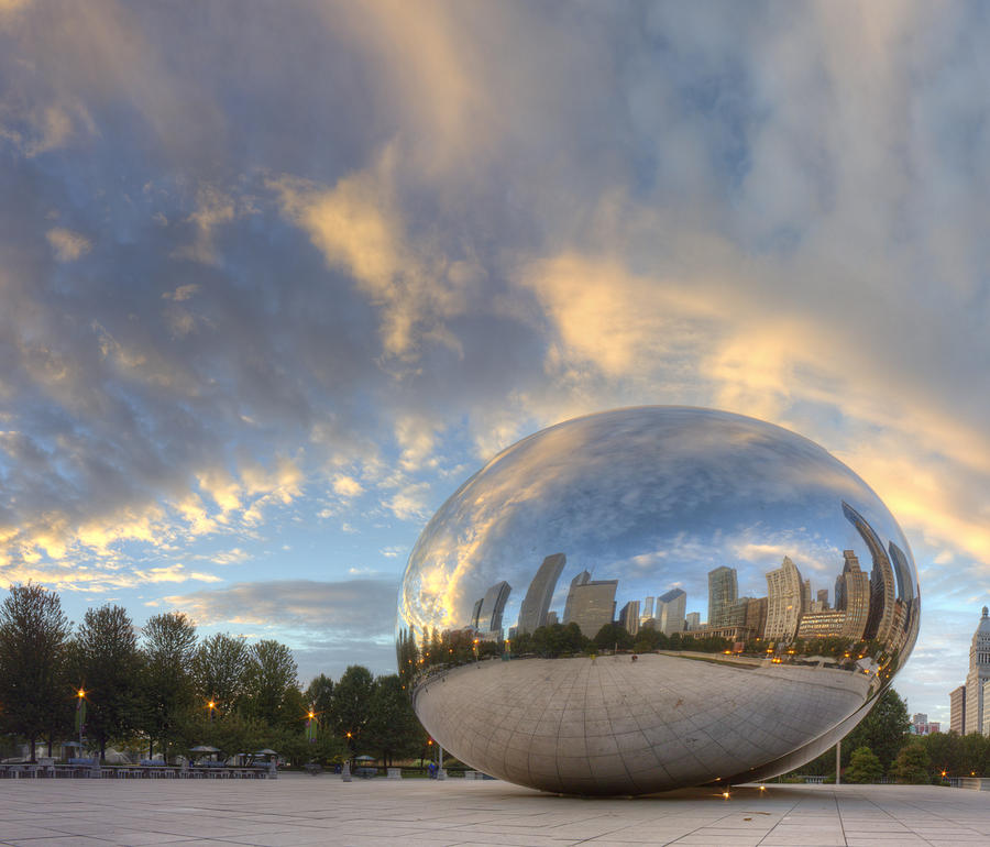 Chicago Photograph - Millennium Park in the Morning by Twenty Two North Photography