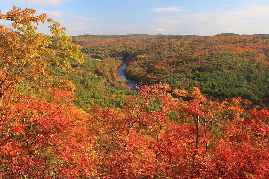 Millers River Valley In Autumn Photograph