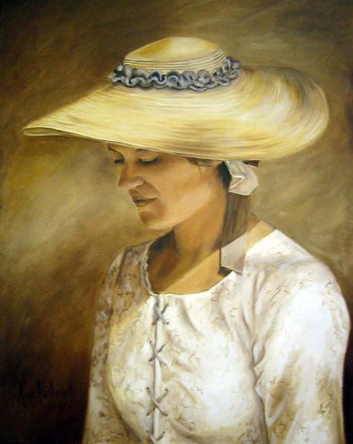 Portrait Painting - Milliners Daughter by Anne Kushnick