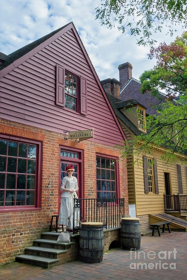 Millinery Shopkeeper Colonial Williamsburg Virginia Photograph by Karen ...