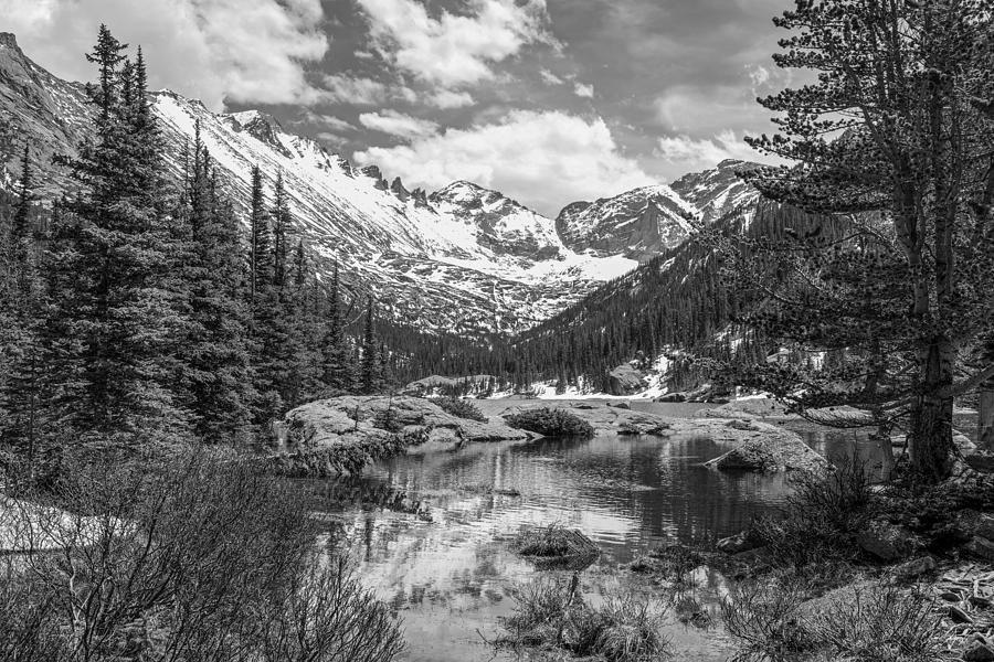 Mills Lake Black and White Photograph by Aaron Spong