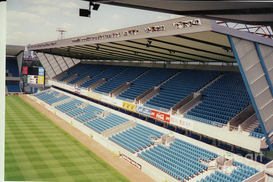 Millwall - The New Den - East Side Grand Stand 1 - August 1993 Photograph by Legendary Football Grounds