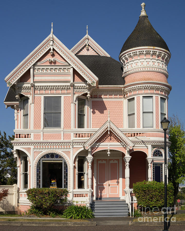 Milton Carson Home Pink Lady Queen Anne Victorian Eureka California DSC5409 Photograph by Wingsdomain Art and Photography