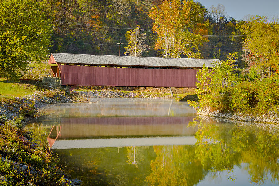 Milton or Sinks Mill Covered Bridge Photograph by Jack R Perry