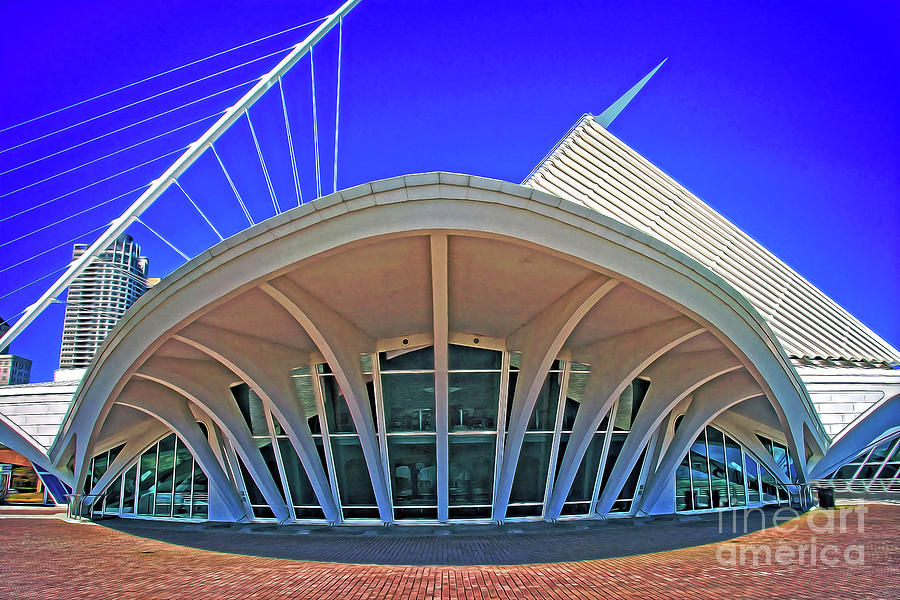 Milwaukee Art Museum - View from the South Photograph by Mary Machare
