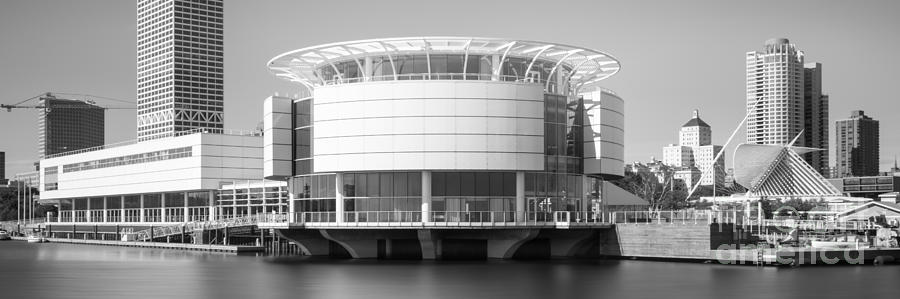 Milwaukee Panorama Picture in Black and White Photograph by Paul Velgos