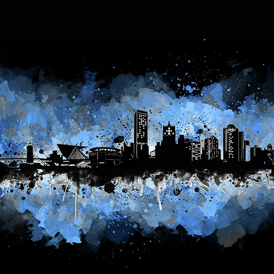 Milwaukee Skyline Artistic 3 Digital Art