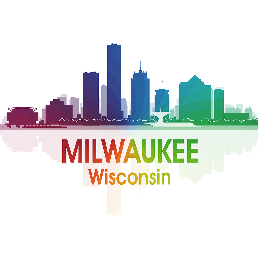 Milwaukee WI 1 Squared Digital Art by Angelina Tamez