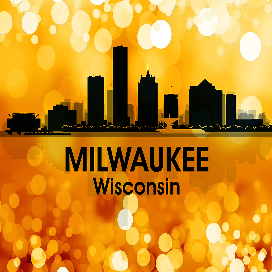 Milwaukee WI 3 Squared Digital Art by Angelina Tamez