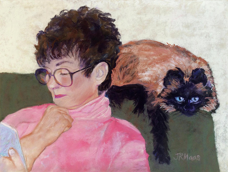 MiMi And Me Painting by Julie Maas