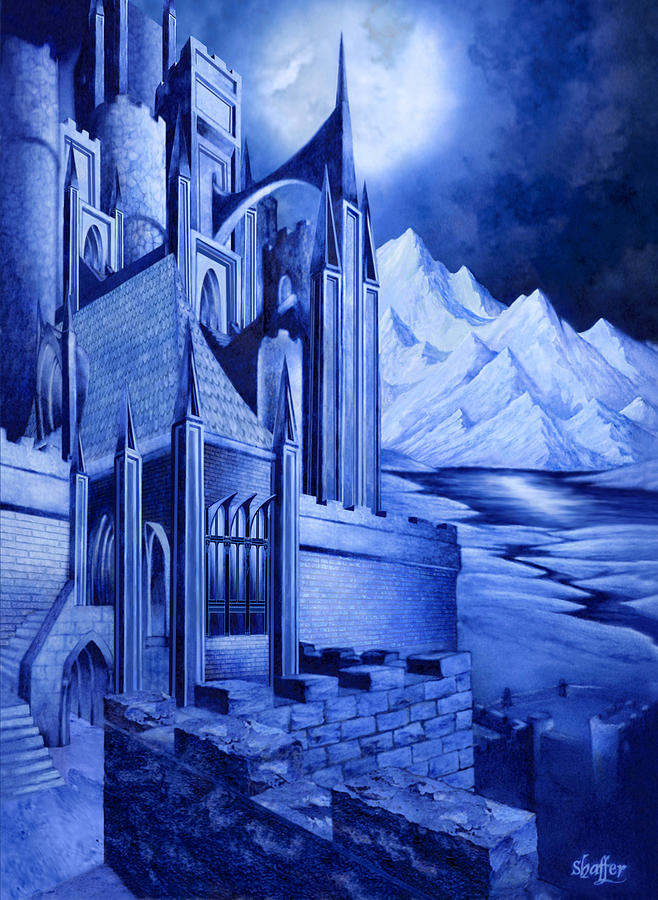 Minas Tirith Mixed Media by Curtiss Shaffer