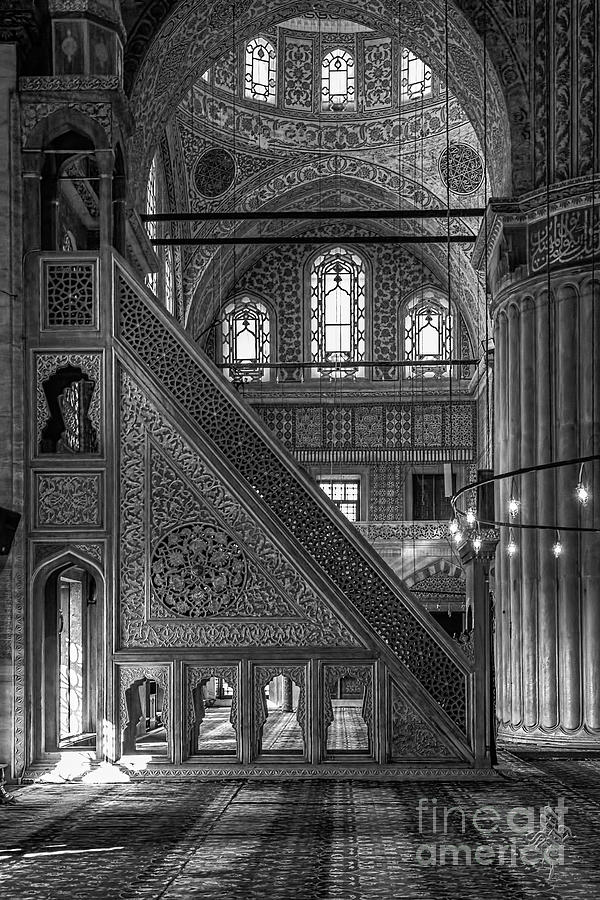 Minber of the Blue Mosque Photograph by Syed Muhammad Munir ul Haq