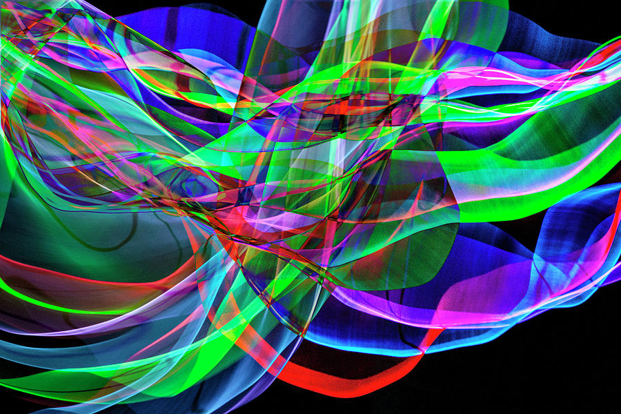 Mind Games an abstract of colored wires in motion Photograph by Randall Nyhof
