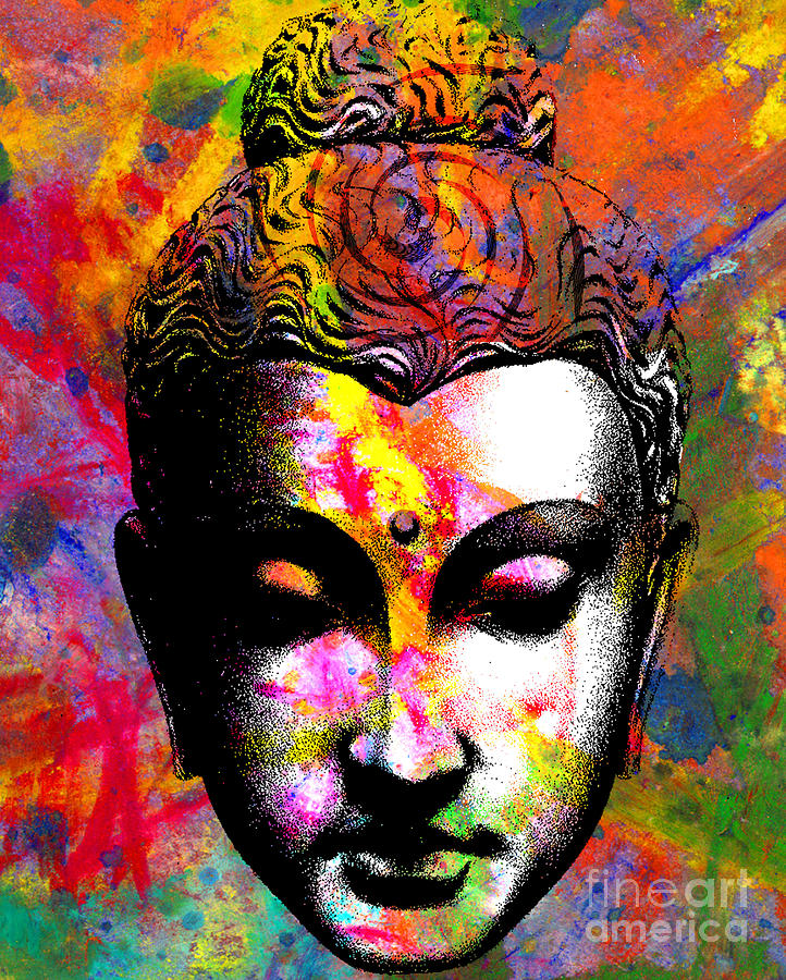 Buddha Digital Art - Mind by Ramneek Narang