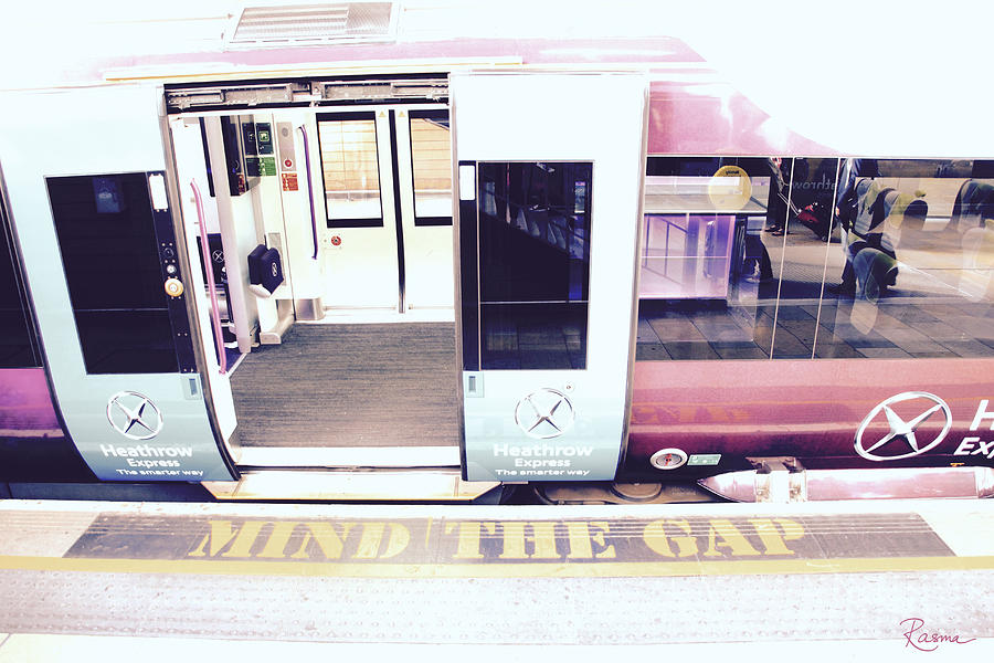 Train Photograph - Mind the Gap by Rasma Bertz
