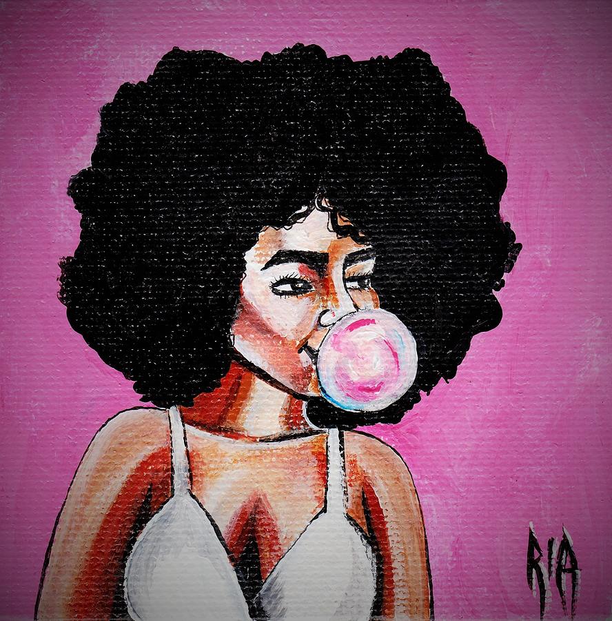 Minding my business Painting by Artist RiA