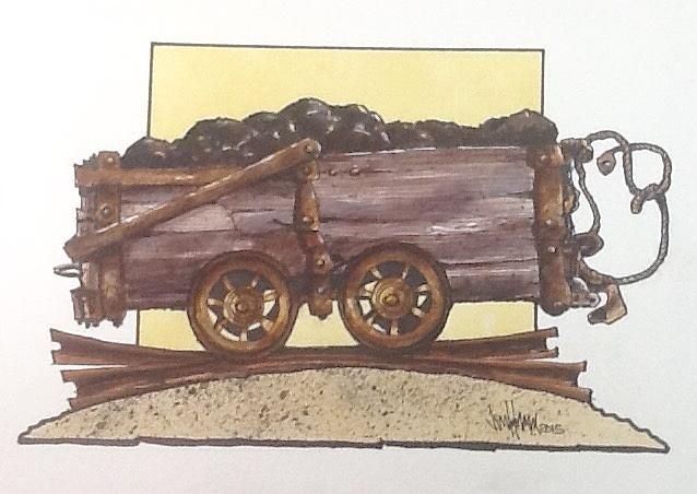 Mine Cart Drawing by Jim Hamm | Fine Art America