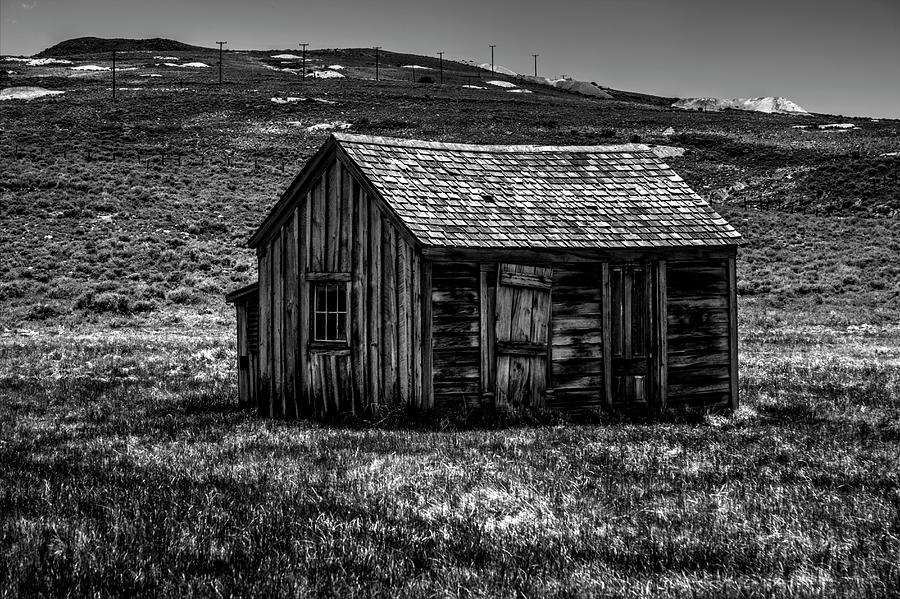 Mine Shack at Bodie Ghost Town Photograph by Roger Passman